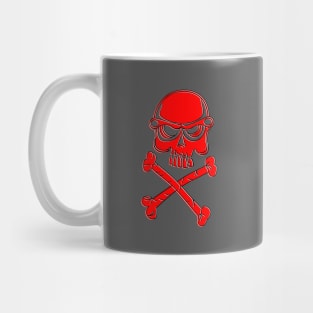 No Passage Skull Crossbones Danger Warning Hazard Bones Risk Mug